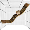 21.7 X 2.7In Wooden Hamster Bridge Rat Climbing Toy for Gerbil Sugar Glider