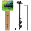 iklekione Dog Tie Out Stake,360° Swivel Dog Stake-No Tangle,Outdoor Anti-Rust Dog Run,for Large Dogs up to 220 lbs (After Installation, the Lawn Mower can Pass)