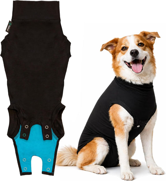Suitical Recovery Suit for Dogs - Dog Surgery Recovery Suit with Clip-Up System - Breathable Fabric for Spay, Neuter, Sk