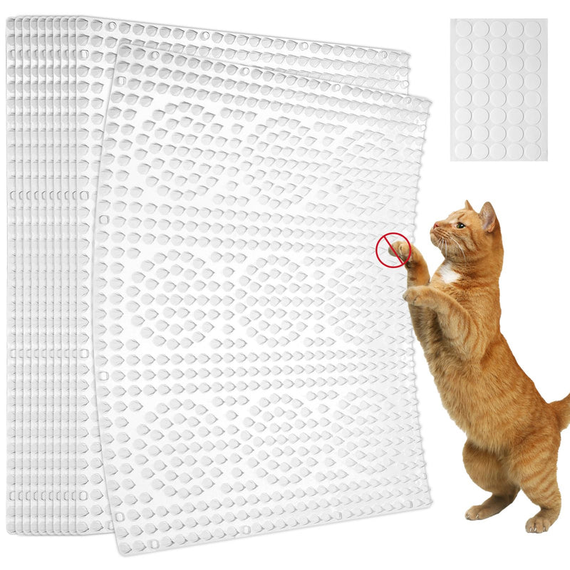 GAResy Scat Mat for Cats with Spikes -12 Pack Cat Repellent Mat Deterrent Indoor,Cat Repellent Mat Outdoor Cat Spike Mat Indoor Cat Countertop Deterrent Keep Cats Off Counter