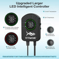 HiTauing Aquarium Heater, 100W/200W/300W/500W Fish Tank Heater with Upgraded LED Large Display, Up/Down Control Buttons 
