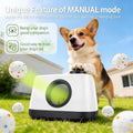 Automatic Dog Ball Launcher, Auto & Manual Dual Mode Dog Ball Thrower, Interactive Dog Toy for Boredom & Brain Stimulati