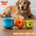WEST PAW Zogoflex Toppl Interactive Treat Dispensing Puzzle Dog Toy for Mental Stimulation & Enrichment-Holds Kibble & T