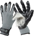 H HANDSON Pet Grooming Gloves - Patented #1 Ranked, Award Winning Shedding, Bathing, & Hair Remover Gloves - Gentle Brus