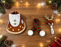 Christmas Desk Goose Outfits 7 Inch Desktop Geese Statue Clothes