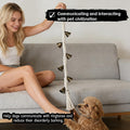 yayaboqu Dog Doorbell for Potty Training with 6 Extra Loud Bells - Handmade Cotton Rope Adjustable Hanging Pet Bell, Indoor/Outdoor Use for Small Medium Large Dogs (Beige/Bronze Tone)
