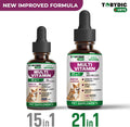 TOBYDIC Cat & Dog Multivitamin 21 in 1 Pet Supplements with Cranberry & Glucosamine - Natural Medicine & Support for UTI, Urinary Tract, Bladder, Kidney, Skin Coat, Joints Treatment