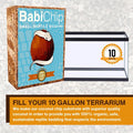 BabiChip Coconut Chip Substrate for Reptiles 12 Quart Loose Small Sized Coco Husk Chip Bedding for Ball Pythons, Other S