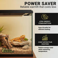 Radiant Heat Panels Made in USA 80W–Premium Reptile Heater Mounts Easily with Included Screws Reptile Heat Panel, Snake 