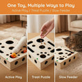 Cat Scratch Puzzle Enrichment Box with Bell Ball, Large Cat Nail File Enrichment Box with Sandpaper Liner, Stress-Free A