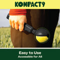 Kompact9 | Retractable Pocket-Sized Ball Launcher, Eco-Friendly & Portable Dog Fetch Toy, Made from Recycled Plastic, UK