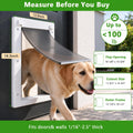 Large Dog Door for Door, Durable Plastic, Magnetic Pet Door with Lock Panel