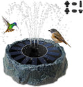 WANGIRO Solar Powered Bird Bath Fountain 7.8 Inch Dark Green