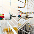 TogyGooty Bird Perch,Bird Rope Perch & Rope Perch,Bird perches for cage,Rope Perch for Conures,Parrots,Cockatiel,Lovebird,Budgerigar,Parakeet Rope perches for cage