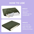 LE SURE Waterproof Dog Bed Cover Replacement, Medium 30x20x3in, Green