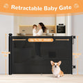 Retractable Baby Gate for Stairs 34" Tall Fits Up to 55" Wide