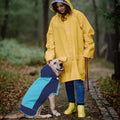 IECOii Hooded Dog Raincoat,Reflective Large Dog Rain Poncho,Ensure Safety in Low - Light Conditions, Adjustable Fit with