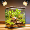 2-Pack 50W UVA Bulbs, Light Turtle Heat Lamp for Reptiles and Amphibian Tanks, Terrariums and Cages, Fit E26 Heat Reptil
