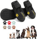 EXPAWLORER Dog Shoes for Medium Dogs, Dog Shoes for Hot Pavement (Black)