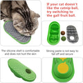 miwoowim 2PCS Catnip Toys Balls that Stick on Wall & Cat Face Scratchers