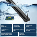 hygger Aquarium Bubble Bar with 24/7 LED Light, Quiet Fine Air Stone with Hose Check Valve, Adjustable Time Brightness C