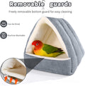 Large Winter Warm Bird House and Bird Bed for Cage with Soft Plush Hanging Hammock & Hut Tent, Hideaway Sleeping Nest fo