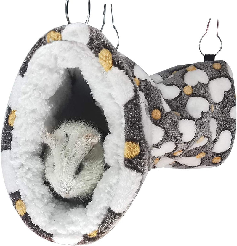 LEFTSTARER Guinea Pig Accessories Sugar Glider Cage Accessories Hamster Rat Toys Ferret Hammock Hanging Tunnel for Small