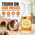Guinea Pig Cage Cleaner & Deodorizer Spray, 32oz – Made in USA