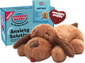 Snuggle Puppy Original Heartbeat Puppy Toy with Real-Feel Pulse & Heat Pack, Calming Sleep Aid for Puppy Anxiety, Crate Training, First Nights & New Puppy Transition - Biscuit Plus 6 Heat Packs