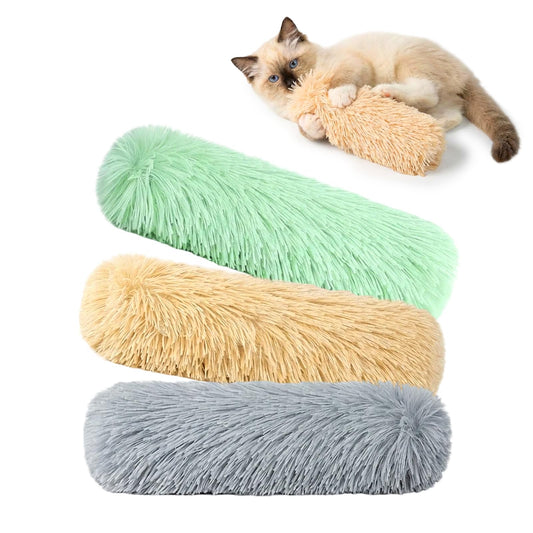 MAXTOOA Cat Toys 3 Pack Catnip Pillows, Soft and Durable Crinkle Sound with Catnip Inside, Interactive Cat Toy Indoor Cats Kitten Kicker, Promotes Kitty Exercise Toys Mothers Day Gifts Solid