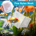 4 PCS Fish Tank Shrimp Net Extendable Handle, Aquarium Stainless Steel Small Fishing Net with Adjustable Handle Fishtank