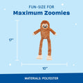 Barkbox Sasquatch Josh Interactive Plush Dog Toy - Squeaky Dog Chew Toy with Crinkle and Whip-N-Flip Arms of Dogs and Puppies