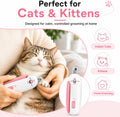 Wanheart Cat Nail Clipper, 4-Size Safety Guard, Nail Catcher & File, Pink