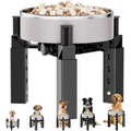 Aystkniet Dog Bowl Stand with Adjustable Height & Width, Anti-Slip Elevated Food Water Bowl Holder for Large Medium Small Dogs, Durable Raised Dog Feeder for Lifted Feeding, Only Stand Without Bowls