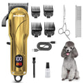 PETWORTHY Quiet Dog Grooming Kit - 2000mAh Dog Clippers for Heavy Thick Hair Coats, Waterproof Rechargeable Cordless Clippers, Safe and Easy to Clean Pet Grooming