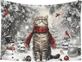 Cute Cat Throw Blanket - Winter Blanket for Cats Dogs Pet Kitten Blankets 23x16 Home Decor for Couch Sofa Bed
