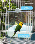 Hanging Bird Bath for Cage, 3 in 1 Multifunction Bird Bath/Bowl/House, Bird Cage Accessories Suitable for Small to Mediu