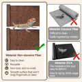 BNOSDM 2 PCS Reptile Carpet Mat Terrarium Liner Bedding Reptile Cage Mat Supplies for Tortoise Lizard Leopard Gecko Snak