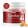 Fera Pets Taurine Supplement for Dogs & Cats - Heart Supplement with Taurine, L-Carnitine, & CoQ10 - Promotes Normal Circulation and Heartbeat - 120 Capsules