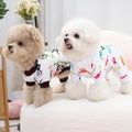 XPUDAC 4 Pack Dog Pajamas Soft Strechy Summer Doggie Clothes for Small Medium Dogs Boy Girl Dog Onesie Puppy Pjs Cat App