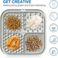 Lesipee Licking Mat for Dogs & Cats 2 Pack, Slow Feeder Lick Pat, Dishwasher Safe, Anxiety Relief Dog Toys Feeding Mat f