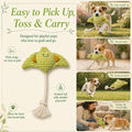 Manta Ray Dog Toy with Rope Tail, Plush Ocean Dog Toy for Small and Medium Dogs, Interactive Toss and Chew Pet Toy，Corn 