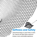 Fish Net for Fish Tank, Fine Mesh Aquarium Net with 9-24 Inch Stainless Steel Long Handle, Extendable Fishing Tank Net f