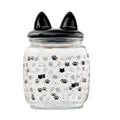 10 Strawberry Street Cat Ears Pet Treat Canister, Black