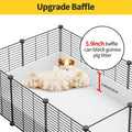 Oneluck Guinea Pig Cage,Indoor Habitat Cage with Waterproof Plastic Bottom,Playpen for Small Pet Bunny, Turtle, Hamste, 