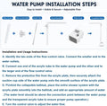 Bearded Dragon Water Fountain Reptile Pool with Foldable Bath Tub