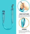 Harrison Howard 4PCS 22” Easily Packed Sturdy Nylon Bucket Straps for Hay Nets and Water Feeder Buckets-Azure Blue