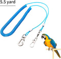 Wishlotus Parrot Flying Rope, 5 Meters Parrot Foot Chain Flying Training Leash Outdoor，Anti-Bite Elastic String Training