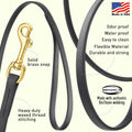 Viper Biothane K9 Working Dog Leash Waterproof Lead for Tracking Training Schutzhund Odor-Proof Long Line with Solid Bra