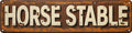Horse Stable Metal Sign 4x16in Rustic Farm Plaque for Barn Door Wall Decor Equestrian Sign